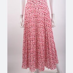 ZARA NWT PRINT PLEADED SKIRT